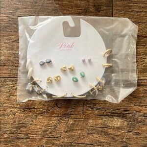 PINK Earring Collection - Gold, Blue, Green